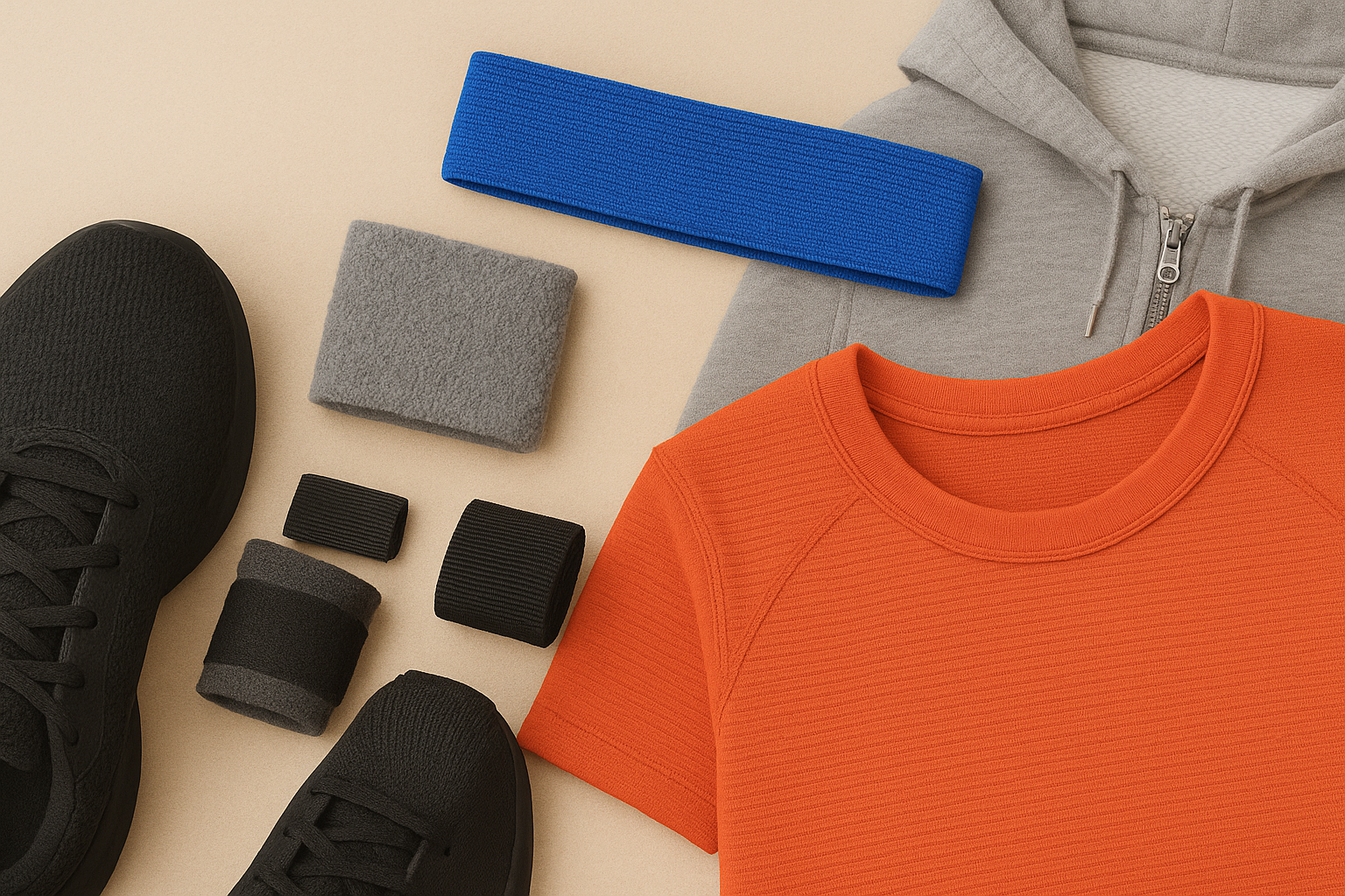 Elastic tape used in sports wristbands and headbands for athletic performance